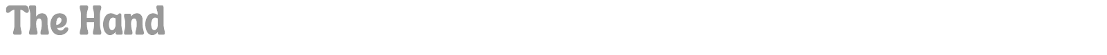 The Hand font preview